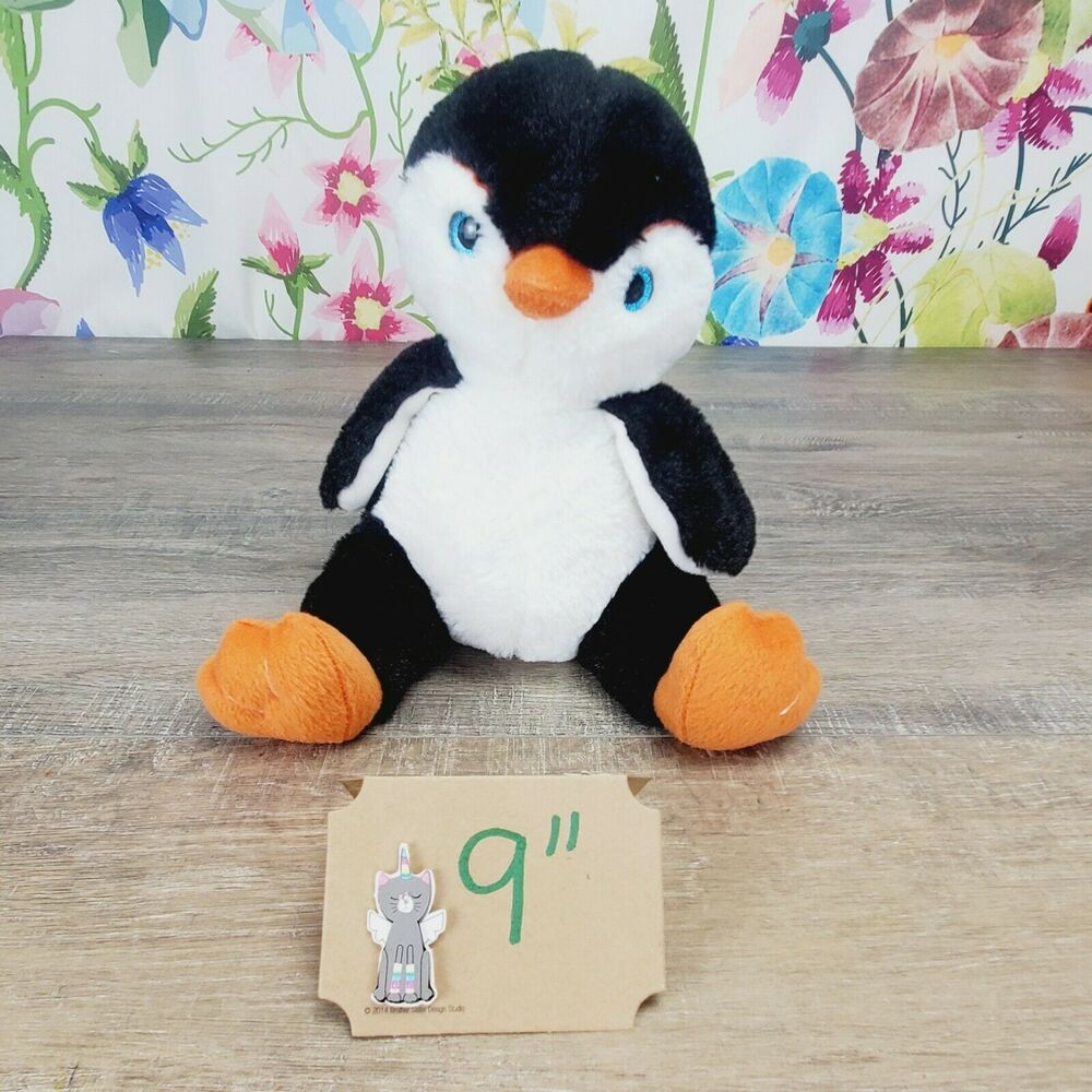 The Bear Factory Signature Collection Penguin Plush 9" Sitting Secret Pocket